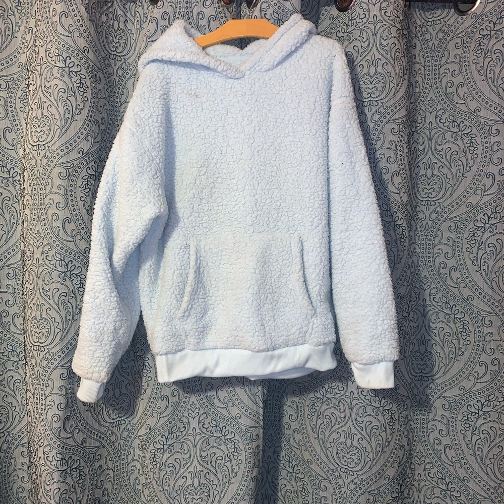 Light blue Sherpa hoodie